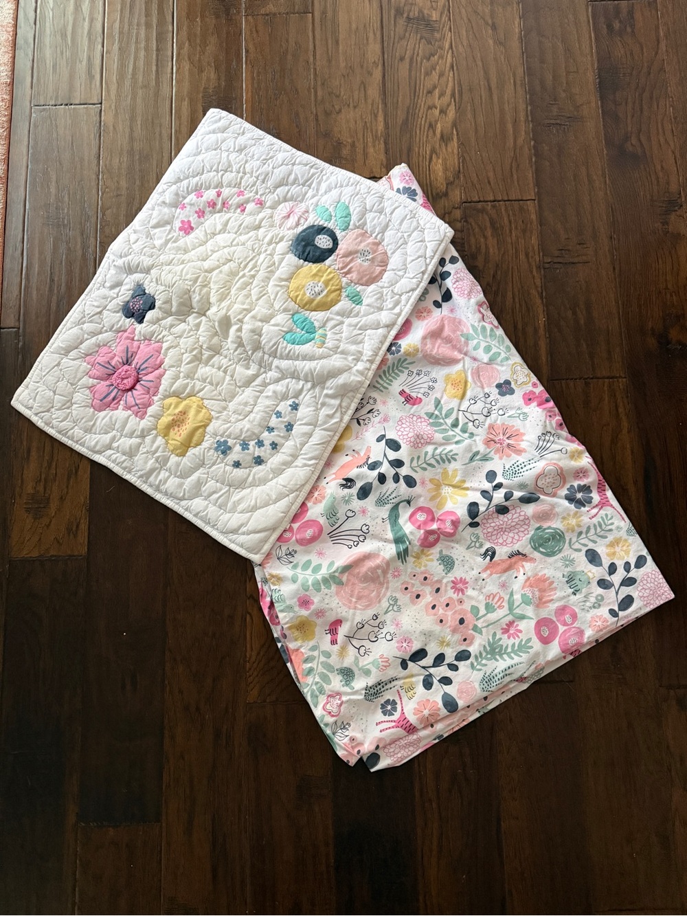 Pottery Barn Kids Sasha’s Garden Twin Duvet Cover and Standard Sham